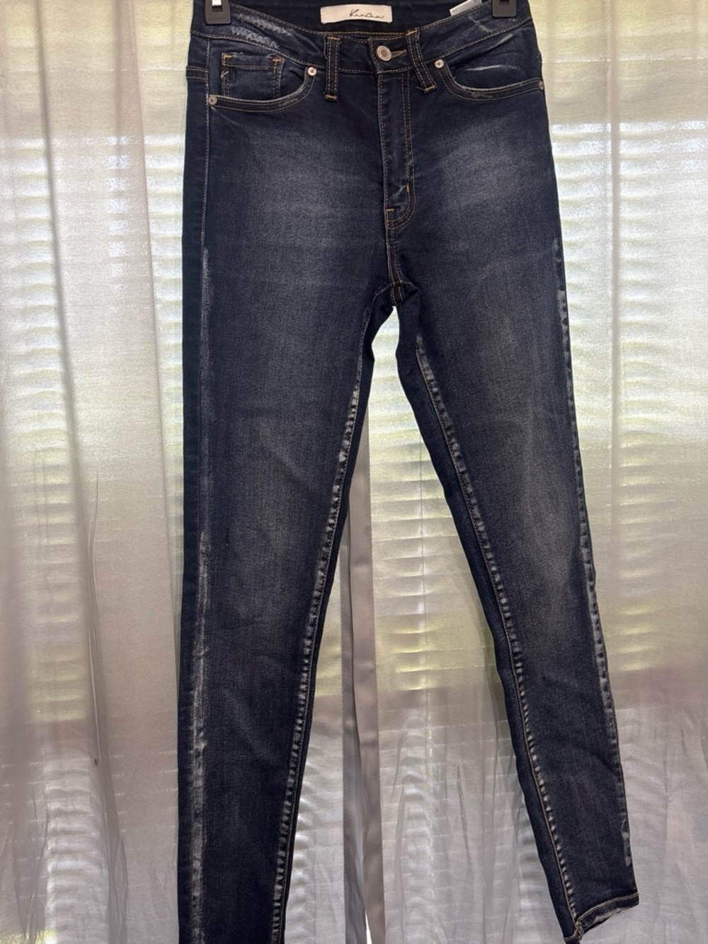 KanCan Women’s Skinny Jeans - Dark Wash Blue